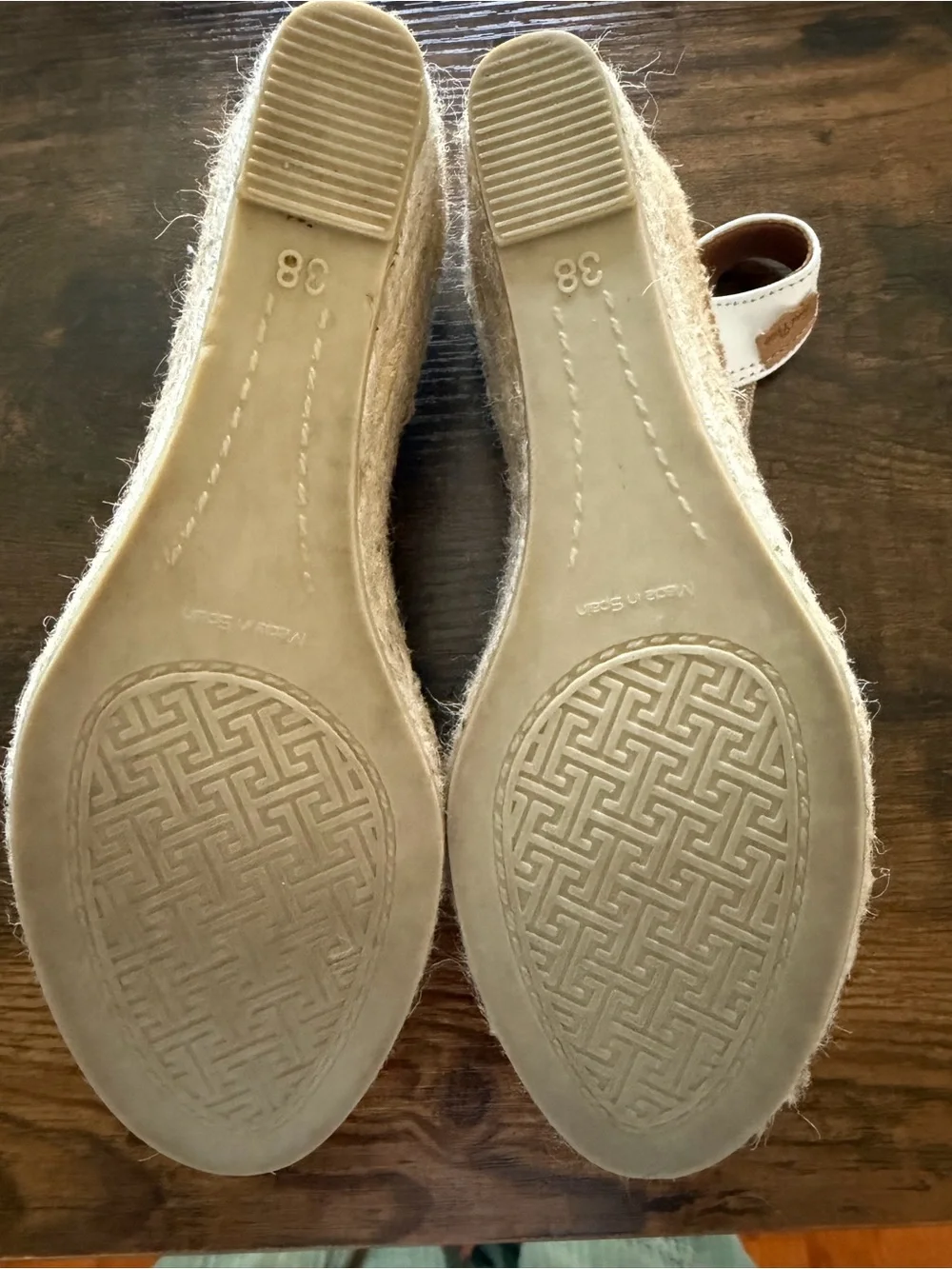 Wedge Espadrille Slingback Sandals - White